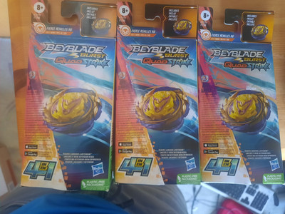 Hasbro Beyblade Burst QuadDrive Fierce Achilles A8 Set 3 Kreisel Linksrot 8+