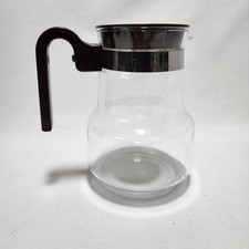 Pyrex Retro 1970s Mid Century Glass Lidded Coffee Tea Pot Kitsch Kitchenware