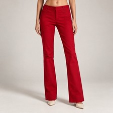 The Limited Exact Stretch Red Career Pants Size 4 Bootcut Office Chic