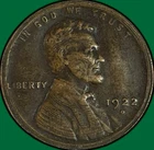 1922-D Lincoln Wheat Cent Very Fine VF Coin, Damaged #34289