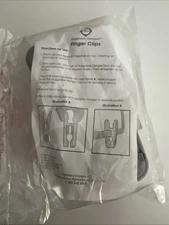 Set of 6 Joy Mangano Huggable Hangers FINGER CLIPS - Gray - NEW