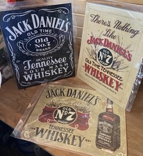 Lot of 3 New Jack Daniels 16 x12.5  Metal Sig...