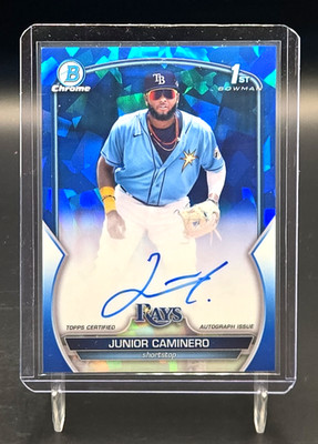 2023 Bowman Chrome Sapphire Junior Caminero Auto Blue 1st Rookie SP SSP RC