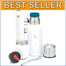 Versatile Yerba Mate Kit with Stainless Steel Cup and Thermal Flask - Gift-Ready