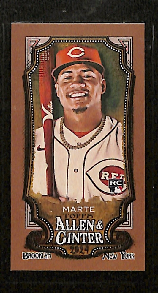 2024 Topps Allen & Ginter #71 Noelvi Marte Mini Gold Border
