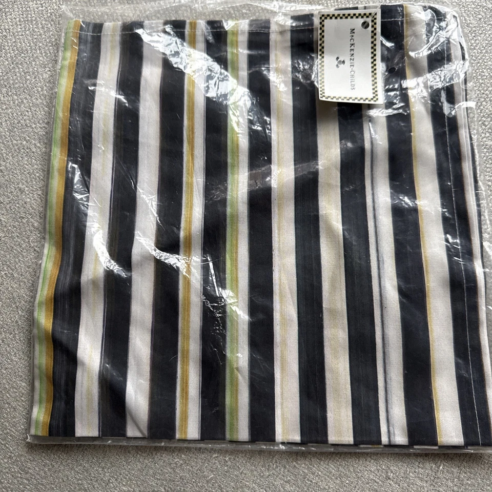 SERVILLETA DE ALGODÓN SUAVE A RAYAS CORTESANAS Mackenzie Childs (cantidad 1) nueva en paquete Foto 3 de 4