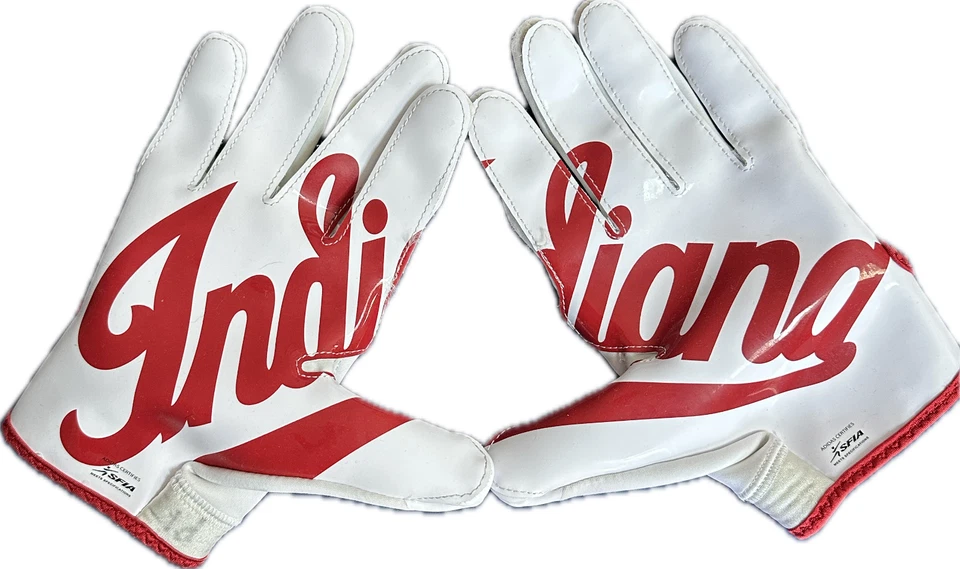 印第安纳大学印第安纳州足球队阿迪达斯手套-印第安纳州脚本 2XL — 第 2/4 张图片