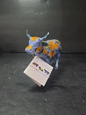 Cow Parade Moo-Nays Garden Cow Figurine, Westland Giftware, #9186, No Box Flawed