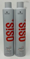 Schwarzkopf OSiS Freeze Strong Hold Fixation Hairspray New 16.9 oz, PACK Of 2