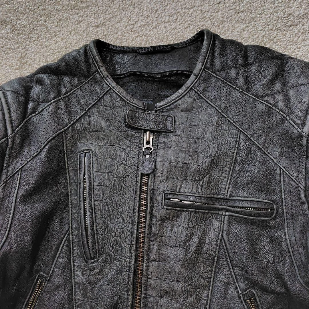 ARLEN NESS Genuine Leather Jacket, Size L Black [Used EXC] ship From JAPAN◎ image 2