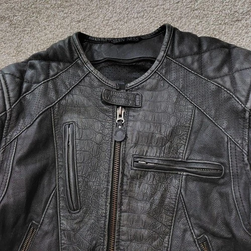 ARLEN NESS Genuine Leather Jacket, Size L Black [Used EXC] ship From JAPAN◎ image 2