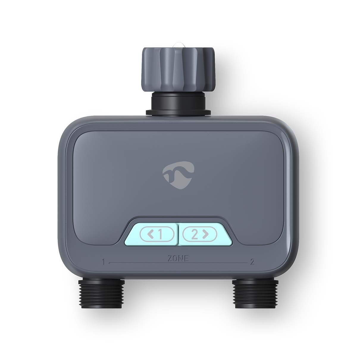 Contrôle d'arrosage Bluetooth 2 zones programmable gris IPX5 arrosage automatique