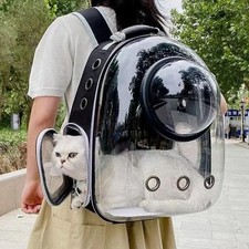 Pet Cat Carrying Bag Space Pet Backpacks Breathable Portable Transparent Backpac