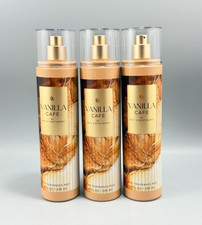 Bath Body Works Vanilla Cafe FFM Fine Fragrance Mist Body Spray 8oz Set of 3