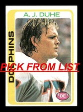 1978 Topps Football #263-527 EX-MT/NM Pick From List ALL PICTURED ss3