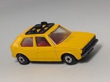 Vintage 1976 Matchbox Superfast VW No.7 Yellow Volkswagen Golf Lesney Diecast