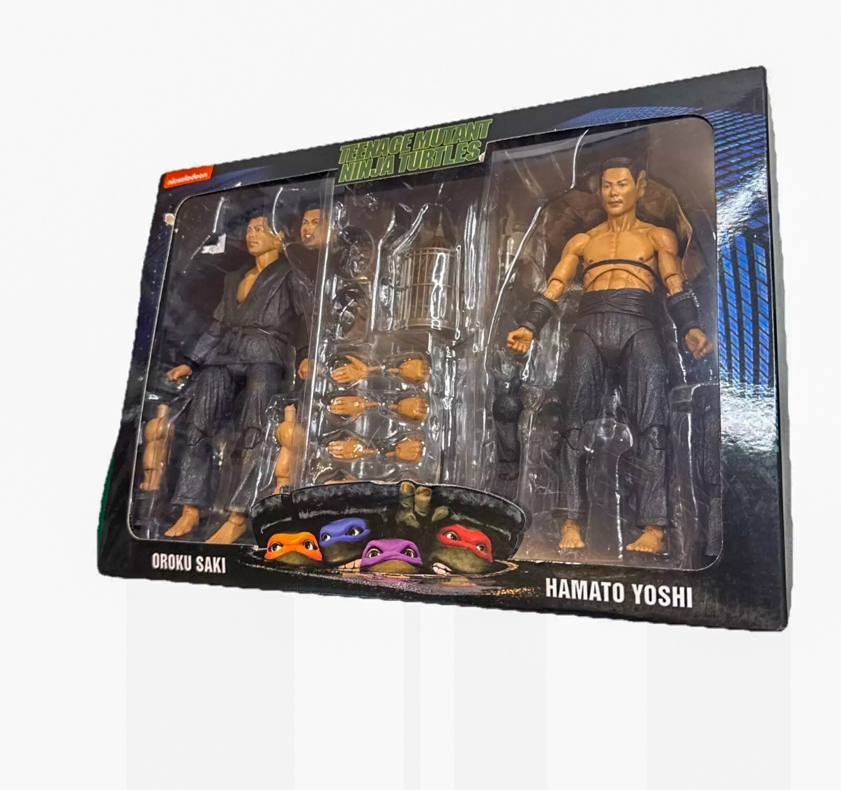 1990 TMNT Movie NECA Oroku Saki & Hamato Yoshi 2-Pack