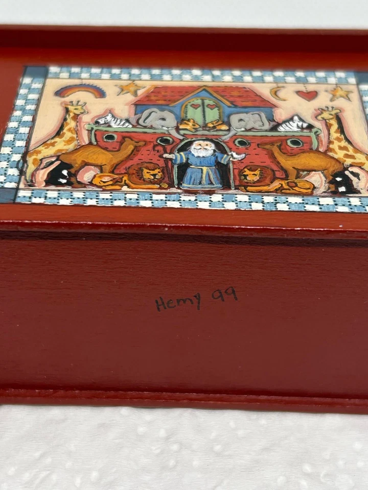 Hermosa alfombra Hemy escala 1:12 miniatura arca de Noé cofre Foto 4 de 4