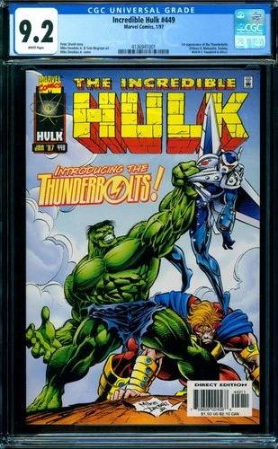 Marvel - INCREDIBLE HULK (1962-99) #449 - Grade 9.2 - Comic Book