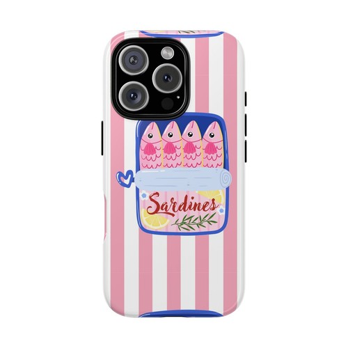 Fun Sardines Phone Case, Quirky Phone Cover, Cute Gift for Food Lovers - 第 8/261 張圖片