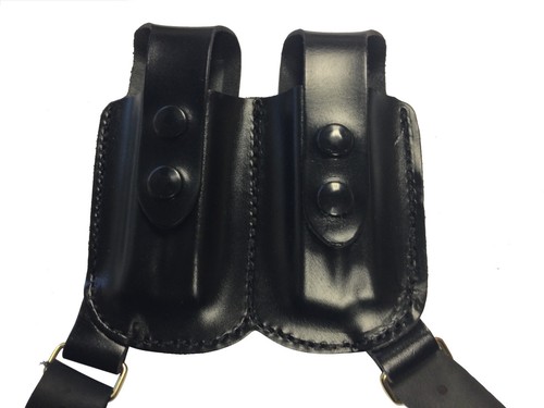 Leather Horizontal Shoulder Holster For Walther PPK PPKS PPS PPQ PPX PK380 Guns - Picture 3 of 4