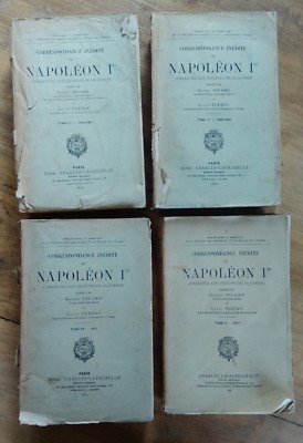 Unveröffentlichte Korrespondenz von NAPOLEON 1., von Picard und Tuetey, 4 Bände 