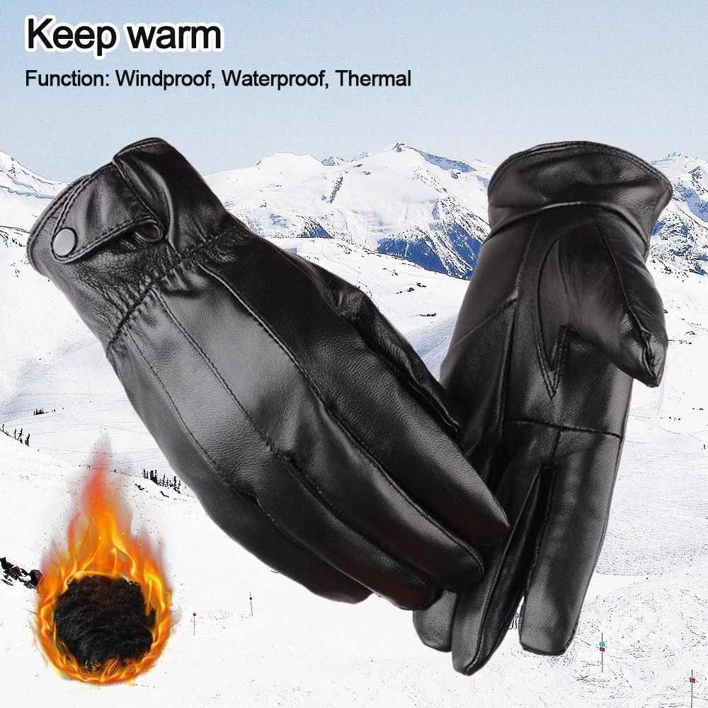 Thermal leather gloves outlet