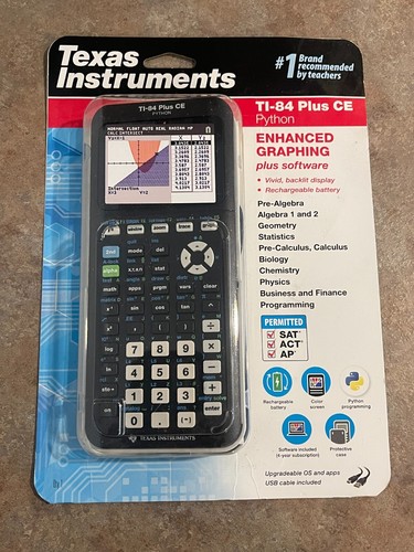Texas Instruments TI-84 Plus CE Python Graphing Calculator - Black