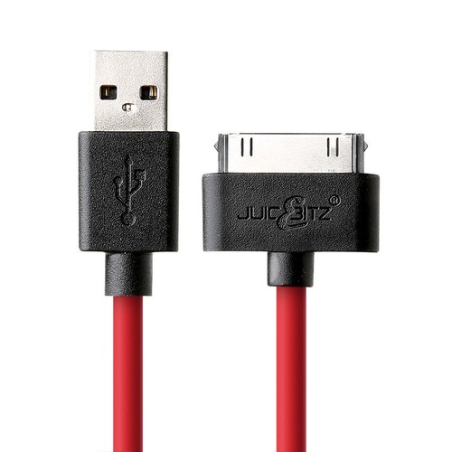 JuicEBitz® Thick 20AWG USB Charger Cable Lead for iPad 3 iPad 2 iPad 1 iPhone 4s - Afbeelding 1 van 24