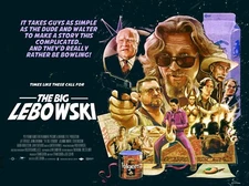 THE BIG LEBOWSKI 1998 Quad poster print 30x40" cohen brothers Jeff Bridges