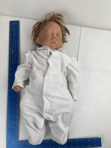 Lee Middleton Cherish Doll Sleeping Infant Blonde Hair Signed Numbered 1987 - Picture 6 of 6