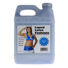 Metallic Blue 32 Fl Oz Liquid Latex Face and Body Paint, for Nail Art, Cosplay