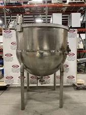 Groen N-500-SP 500 Gallon Stainless Steel Steam-Jacketed Kettle 125psi