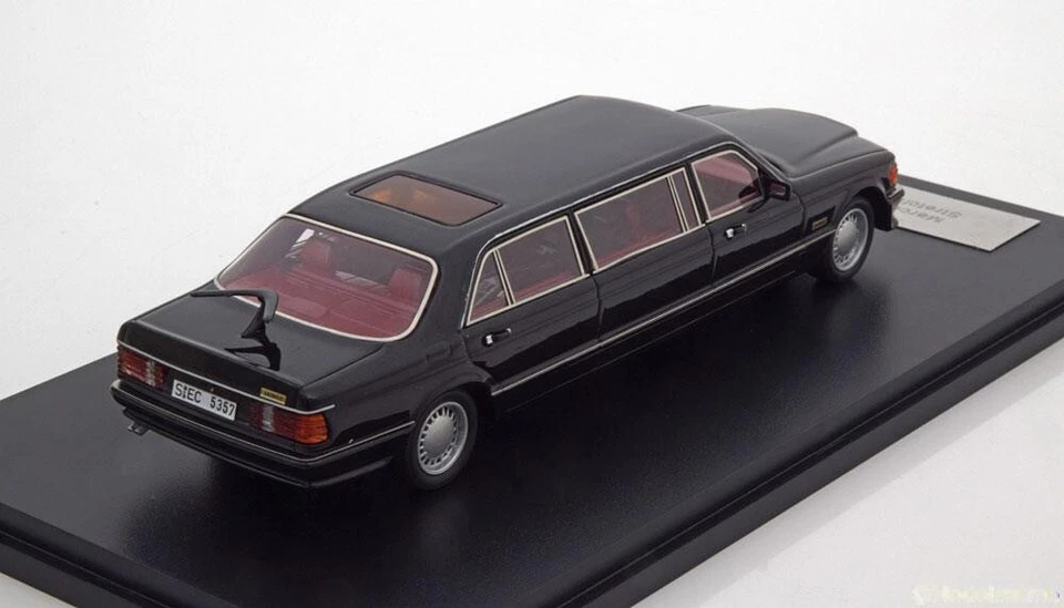 MERCEDES BENZ W126 LIMOUSINE 1990 BLACK METAL STRECH NEO 45357 1/43  S CLASS - Photo 2/2