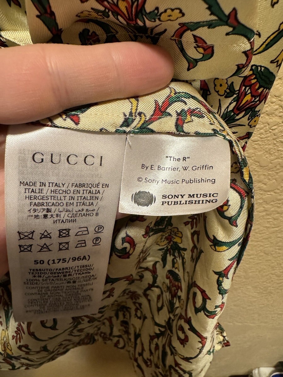 New Gucci 100 Anniversary Limited Edition Logo Silk Casual New Gucci 100 Anniversary Limited Edition Logo Silk Casual