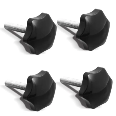 RUBBERGIANT Star Knob Hand Grip M10 or M12 Machine Knob Wing Nut Clamping Handle Gym Saw