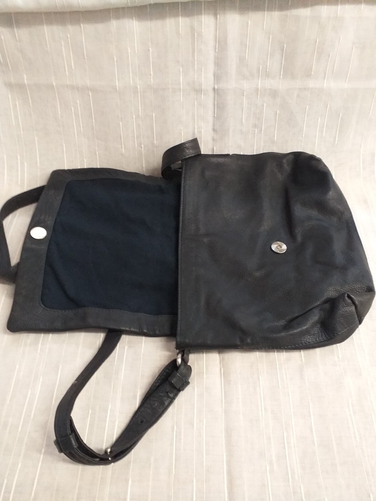 Seasalt dark navy leather shoulder bag(h22) eBay