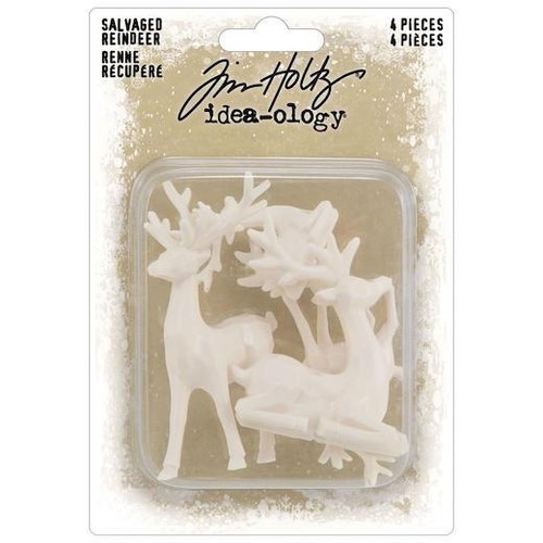 Tim Holtz Idea-ology Salvaged Reindeer 4pcs TH94360 - Picture 2 of 3