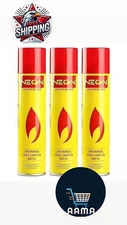 3X Neon lighter butane gas refill universal fluid fuel ultra refined 10.14 oz