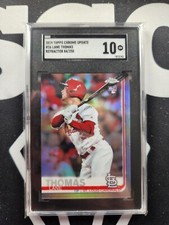 2019 Topps Chrome Update Lane Thomas RC #26 Refractor 84/250 SGC 10 CARDINALS