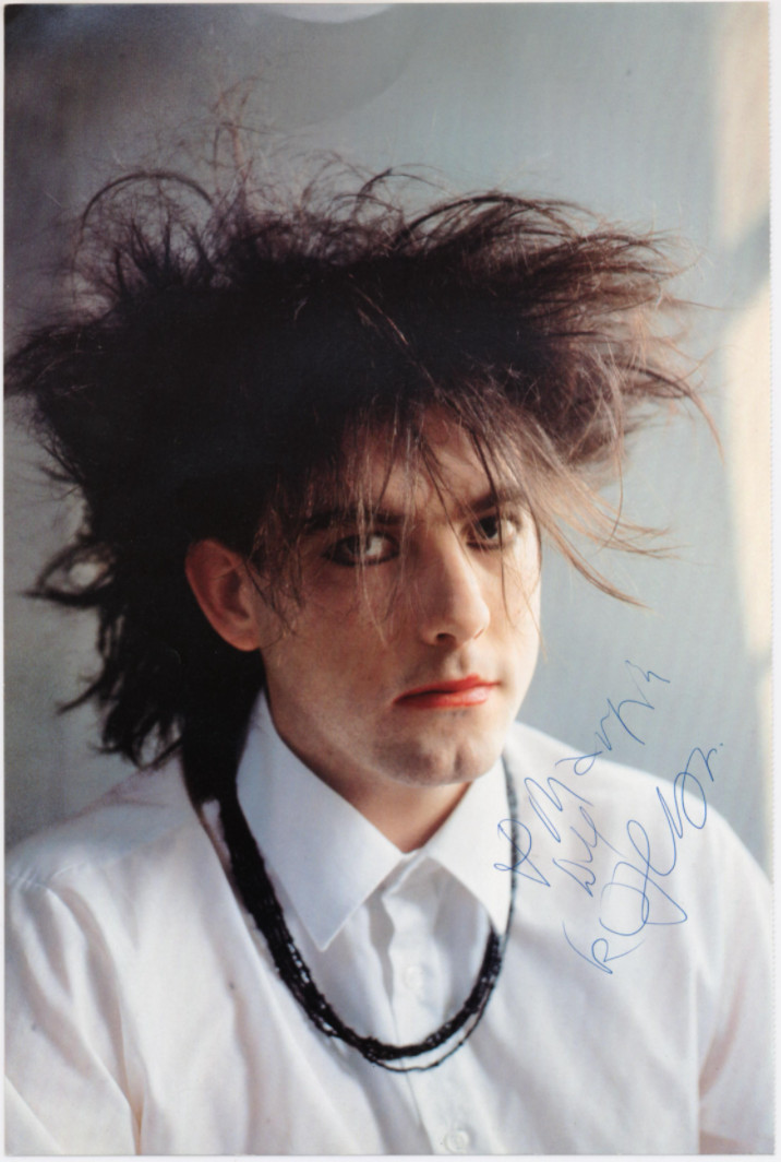 Robert Smith The Cure Autographed Signed Large Magazine Photo AMCo COA 18954