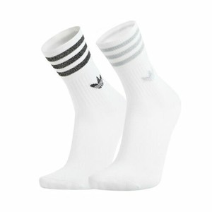 ADIDAS ORIGINALS GLITTER WOMAN CREW SOCKS TRAINER SILVER BLACK 2 PACK 4.5-5.5 | eBay