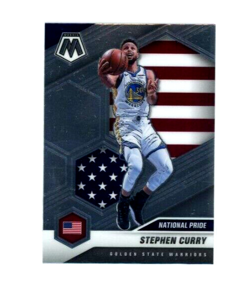 Stephen Curry National Pride Silver Holo  Mosaic 2020-21 Panini Basketball #249