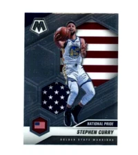 Stephen Curry National Pride Silver Holo  Mosaic 2020-21 Panini Basketball #249