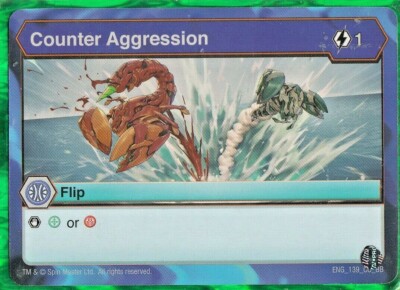 1 x Bakugan Battle Brawlers Battle Planet Counter Aggression - ENG 139 CO BB  