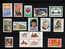 US Stamps 1992 Commemorative Issues Scott # 2611 - 2623 2630 - 2646, 2698 - 2714