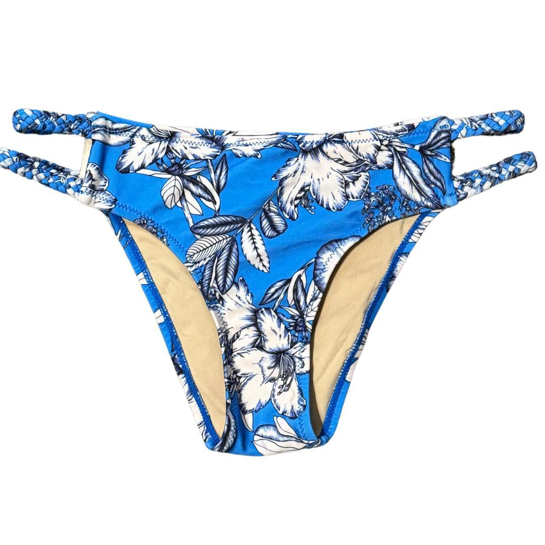 NWT Women's MINK PINK Cheeky Blue Floral Aqua Bomb Mid-Rise Bikini