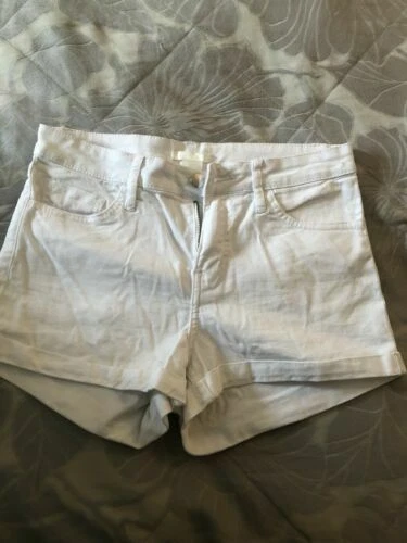 H&M Cotton White Shorts for Women