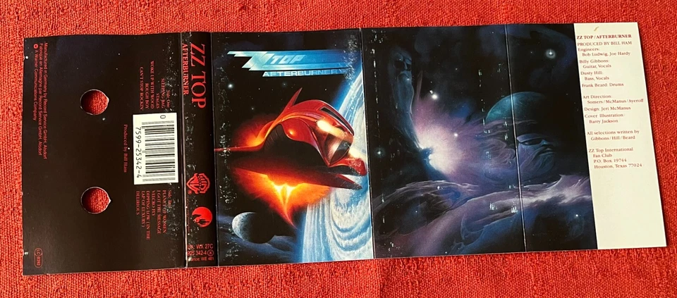 ZZ TOP - UK CASSETTE TAPE WITH PAPER LABELS - AFTERBURNER - Image 3 of 4
