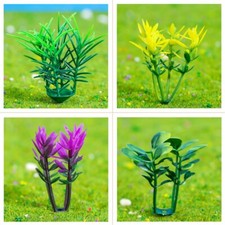 80Pcs Mixed Flowers Green Shrub Bush Model Dollhouse Railroad Building Layout